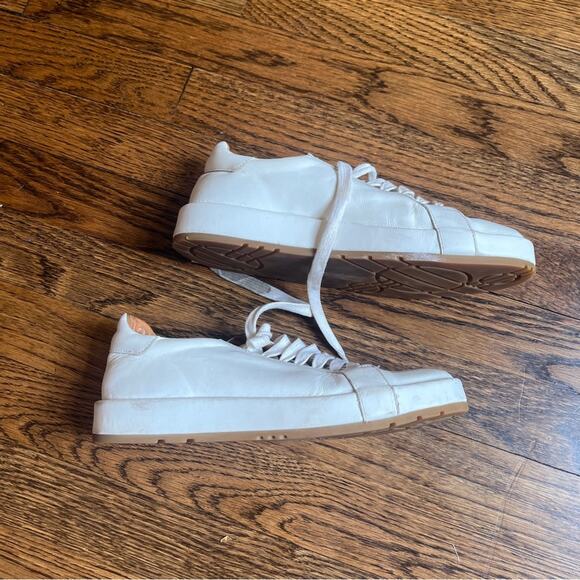 Jil Sander White Leather Sneakers Made in Italy Size 36 - Picture 4 of 7
